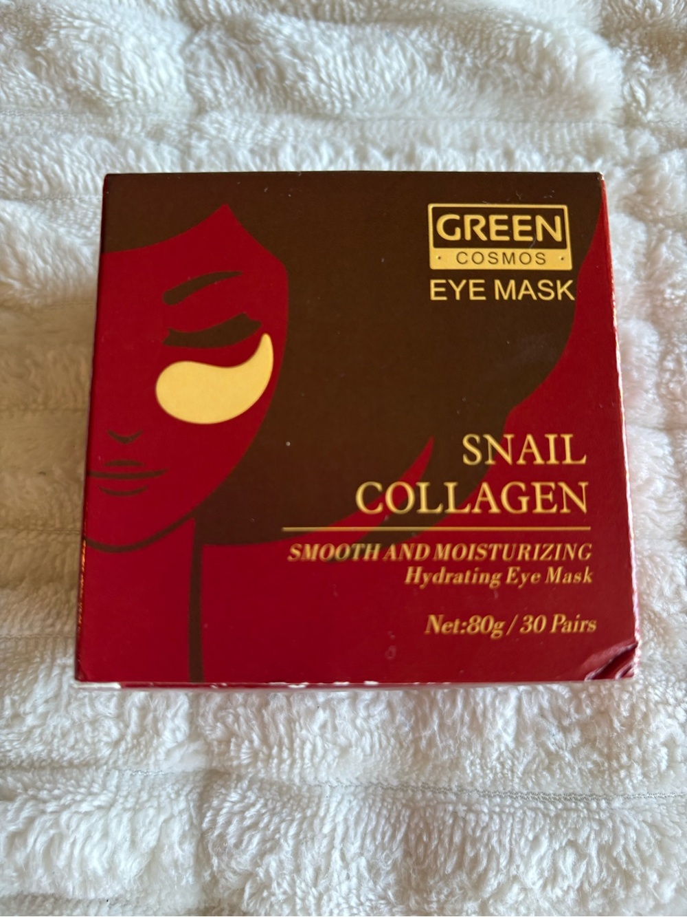 Snail Collagen Hydrating Eye Mask - Red